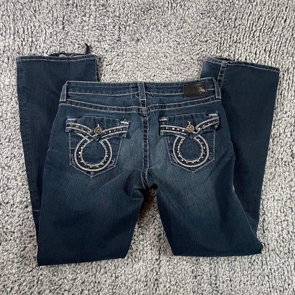 BIG Star Jeans Miki Boot Cut Women's 30R Dark Wash Blue Denim Low Rise
